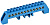 Шина IEK ШНИ-8х12-12-КС-С YNN10-812-12DP-K07 дл.25мм шир.129мм выс.34.5мм синий (упак.:1шт)