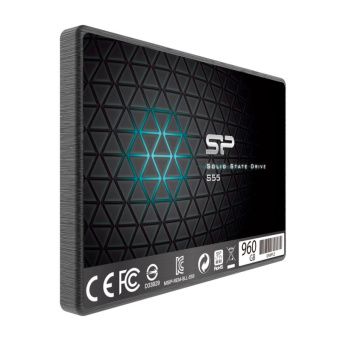 Накопитель SSD Silicon Power SATA III 960Gb SP960GBSS3S55S25 Slim S55 2.5" - купить недорого с доставкой в интернет-магазине
