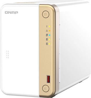 Сетевое хранилище NAS Qnap Original TS-262-4G 2-bay настольный Celeron N4505 - купить недорого с доставкой в интернет-магазине