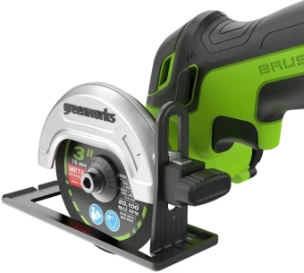 Углошлифовальная машина Greenworks GD24UCS 20000об/мин рез.шпин.:M6 d=76мм (3402007) - купить недорого с доставкой в интернет-магазине