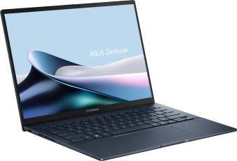 Ноутбук Asus Zenbook 14 OLED UX3405MA-QD489 Core Ultra 5 125H 16Gb SSD1Tb Intel Arc 14" OLED FHD+ (1920x1200) без ОС blue WiFi BT Cam Bag (90NB11R1-M00ST0) - купить недорого с доставкой в интернет-магазине