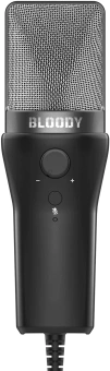Микрофон проводной A4Tech Bloody GM20 2.3м черный - купить недорого с доставкой в интернет-магазине