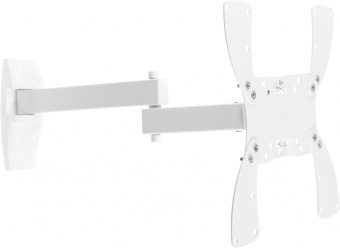 Кронштейн для телевизора Holder LCDS-5046 белый 22"-42" макс.30кг настенный поворот и наклон - купить недорого с доставкой в интернет-магазине