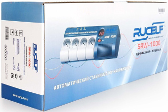 Стабилизатор напряжения Rucelf SRW-1000-D 1кВА однофазный белый - купить недорого с доставкой в интернет-магазине