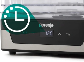 Сушка для фруктов и овощей Gorenje FDK400DE 5под. 240Вт нержавеющая сталь - купить недорого с доставкой в интернет-магазине