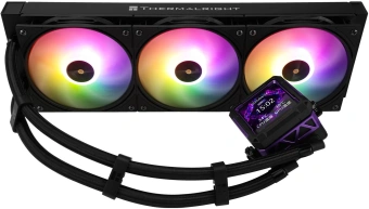Система водяного охлаждения Thermalright Frozen Warframe Pro 360 ARGB Soc-AM5/AM4/1200/1700/1851 черный 4-pin 29.8dB Al LCD Ret (F-WFRAME-PRO-360-BL-ARGB) - купить недорого с доставкой в интернет-магазине