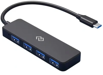 Разветвитель USB-C Digma DHUB-4USB-C-2.0 4порт. черный - купить недорого с доставкой в интернет-магазине