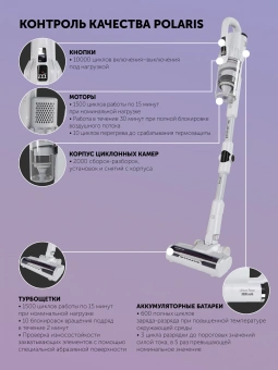 Пылесос Polaris IQ Home PVCS 4070 600Вт белый - купить недорого с доставкой в интернет-магазине