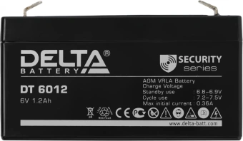 Батарея для ИБП Delta DT 6012 6В 1.2Ач - купить недорого с доставкой в интернет-магазине