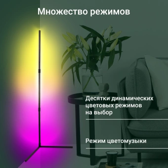 Умный светильник Digma FloorLight FL11 напол. черный (FL11) - купить недорого с доставкой в интернет-магазине