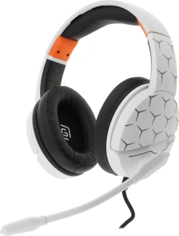 Наушники с микрофоном Оклик HS-L710G белый/черный 2м мониторные оголовье (1978693) - купить недорого с доставкой в интернет-магазине