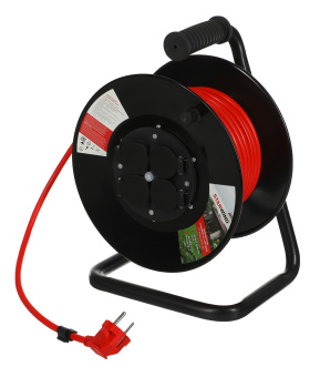 Удлинитель силовой Starwind ST-PSR4.30/G-20 3x2.0кв.мм 4розет. 30м ПВС 20A катушка оранжевый - купить недорого с доставкой в интернет-магазине