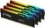 Память DDR5 4x16GB 5200MHz Kingston KF552C40BBAK4-64 Fury Beast RGB RTL Gaming PC5-41600 CL40 DIMM 288-pin 1.25В kit single rank с радиатором Ret - купить недорого с доставкой в интернет-магазине