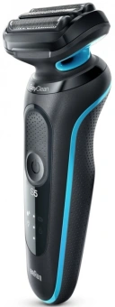 Бритва сетчатая Braun Series 5 50-M1000s реж.эл.:3 питан.:аккум. черный - купить недорого с доставкой в интернет-магазине