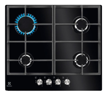 Газовая варочная поверхность Electrolux KGG6426K черный - купить недорого с доставкой в интернет-магазине