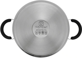 Кастрюля Rondell Brando RDS-1805 5.1л. d=24см (с крышкой) стальной - купить недорого с доставкой в интернет-магазине