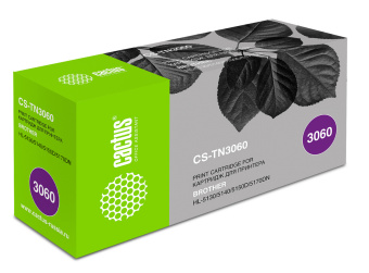 Картридж лазерный Cactus CS-TN3060 TN-3060 черный (6700стр.) для Brother HL-5130/5140/5150D/5170DN - купить недорого с доставкой в интернет-магазине