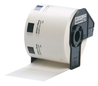 Картридж ленточный Brother DK11209 черный на белом для Brother QL-570 - купить недорого с доставкой в интернет-магазине