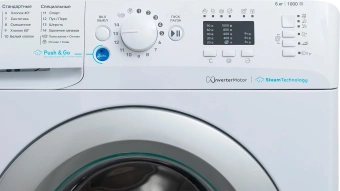 Стиральная машина Indesit Innex BWSA 6109 WSV RU класс: A загр.фронтальная макс.:6кг белый - купить недорого с доставкой в интернет-магазине