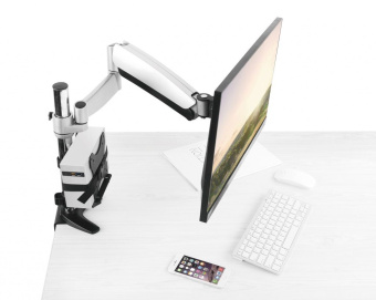 Коробка для мониторов Onkron A3N черный 17"-27" макс.5кг настенный - купить недорого с доставкой в интернет-магазине