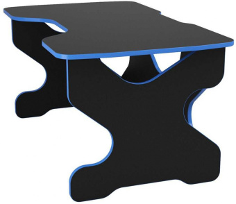 Стол игровой Витал-ПК Райдер 1500 столешница ЛДСП черный синий - купить недорого с доставкой в интернет-магазине