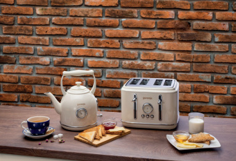 Чайник электрический Gorenje K17CLINGOR 1.7л. 2000Вт бежевый корпус: металл/пластик - купить недорого с доставкой в интернет-магазине