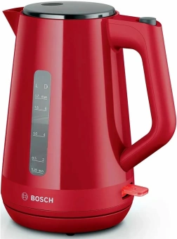 Чайник электрический Bosch TWK1M124 1.7л. 2400Вт красный корпус: пластик - купить недорого с доставкой в интернет-магазине
