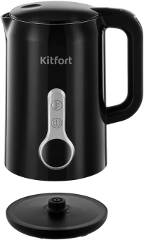 Чайник электрический Kitfort КТ-6701 1.7л. 2200Вт черный корпус: пластик - купить недорого с доставкой в интернет-магазине