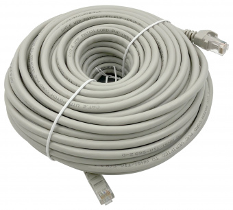 Патч-корд Buro UTP 4 пары cat6 CCA molded 30м серый RJ-45 (m)-RJ-45 (m) - купить недорого с доставкой в интернет-магазине