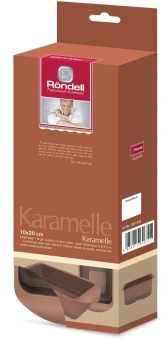 Форма для выпечки Rondell Karamelle RDF-448 прямоуг. 10x20см сталь/силикон карамель - купить недорого с доставкой в интернет-магазине