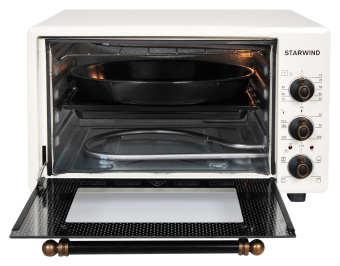 Мини-печь Starwind SMO2026 36л. 1300Вт бежевый - купить недорого с доставкой в интернет-магазине