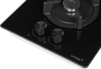 Газовая варочная поверхность Vitek VGH 3250 BG черный - купить недорого с доставкой в интернет-магазине