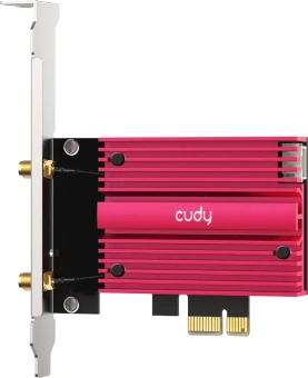 Сетевая карта Wi-Fi + Bluetooth Cudy WE9300S BE9300 PCI Express x1 (ант.внеш.съем) 2ант. - купить недорого с доставкой в интернет-магазине