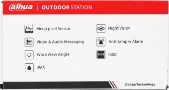 Видеопанель Dahua DHI-VTO3211D-P1-S2 цветной сигнал CMOS цвет панели: черный - купить недорого с доставкой в интернет-магазине