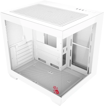 Корпус Bloody CC-121 белый без БП mATX 7x120mm 1xUSB2.0 1xUSB3.0 audio - купить недорого с доставкой в интернет-магазине