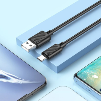 Кабель Hoco X88 Gratified X88 GRATIFIED TYPE-C USB (m)-USB Type-C (m) 1м черный - купить недорого с доставкой в интернет-магазине