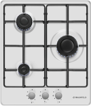 Газовая варочная поверхность Maunfeld EGHE.43.3STS-EW белый - купить недорого с доставкой в интернет-магазине