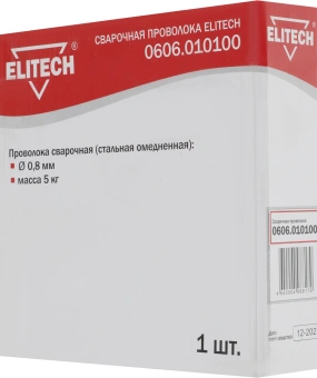 Проволока свар. Elitech 0606.010100 D0.8мм 5000гр - купить недорого с доставкой в интернет-магазине