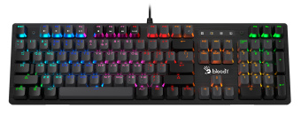Клавиатура A4Tech B820R Dual Color механическая черный/серый USB for gamer LED (B820R GREY (BLUE SWITCH)) кабель 1.8м - купить недорого с доставкой в интернет-магазине