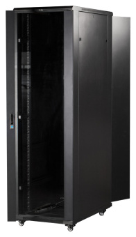 Шкаф коммутационный Lanmaster Business (TWT-CBB-22U-6X10-P1) напольный 22U 600x1000мм пер.дв.перфор. 2 бок.пан. задн.дв.перфор.2-хст. 800кг черный 926мм 65.3кг 1166мм IP20 сталь - купить недорого с доставкой в интернет-магазине
