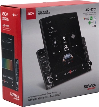 Автомагнитола ACV AD-9701 2DIN 4x50Вт AUX 2000Mb DSP Android 13 9.7" WiFi 4G 3 RDS (43344) - купить недорого с доставкой в интернет-магазине