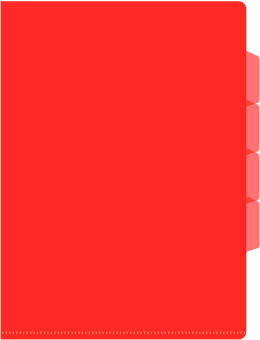 Папка-уголок Бюрократ -E356RED 3 уровн. A4 пластик 0.15мм красный - купить недорого с доставкой в интернет-магазине