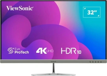 Монитор ViewSonic 31.5" VX3276-4K-MHD-2 серебристый VA LED 16:9 HDMI M/M матовая 350cd 178гр/178гр 3840x2160 60Hz DP 4K 6.9кг - купить недорого с доставкой в интернет-магазине