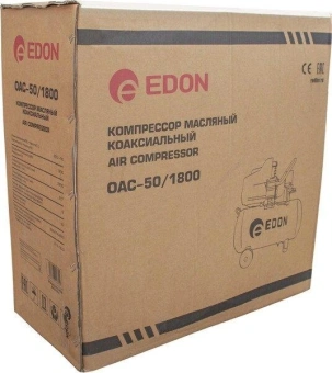 Компрессор поршневой Edon 39778 масляный 207л/мин 50л 1800Вт красный - купить недорого с доставкой в интернет-магазине