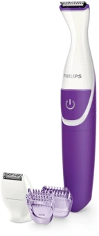 Триммер Philips Essential BRT383/15 белый/фиолетовый (насадок в компл:4шт) - купить недорого с доставкой в интернет-магазине