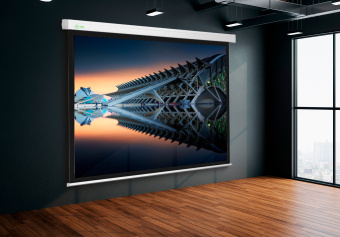 Экран Cactus 120" 183x244см Motoscreen CS-PSM-183x244 4:3 настенно-потолочный рулонный (моторизованный привод) - купить недорого с доставкой в интернет-магазине