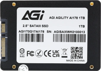 Накопитель SSD AGi SATA-III 1TB AGI1T0G17AI178 AI178 2.5" - купить недорого с доставкой в интернет-магазине