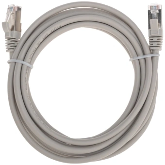 Патч-корд Rexant 02-0110-3 F/UTP RJ-45 вил.-вилка RJ-45 кат.5E 3м серый LSZH - купить недорого с доставкой в интернет-магазине