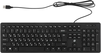 Клавиатура Оклик K733 черный USB slim Multimedia - купить недорого с доставкой в интернет-магазине