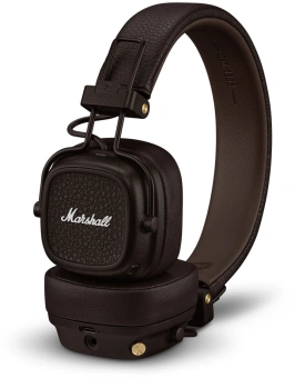 Гарнитура накладные Marshall Major V коричневый беспроводные bluetooth оголовье (MAJOR V BROWN) - купить недорого с доставкой в интернет-магазине